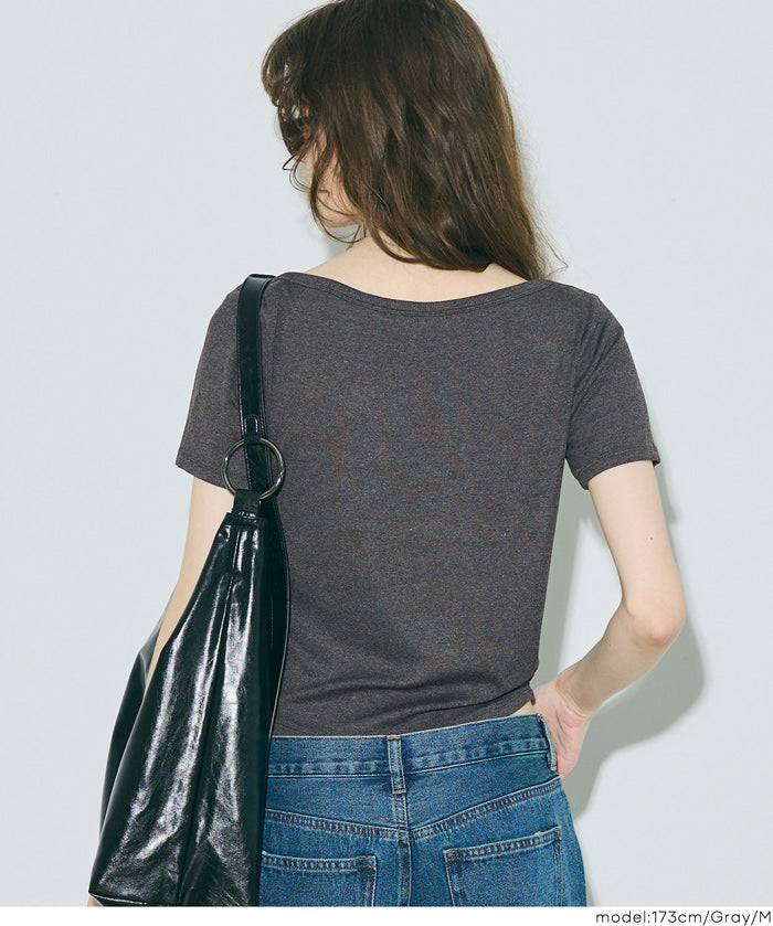 船領羅紋短袖上衣