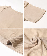 船領羅紋短袖上衣