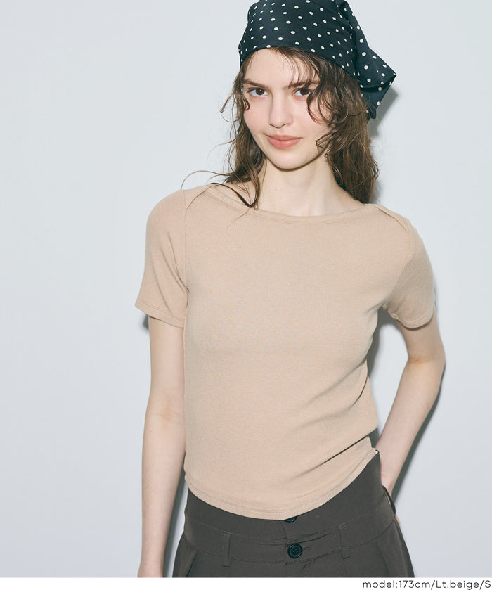 船領羅紋短袖上衣