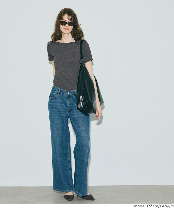 船領羅紋短袖上衣