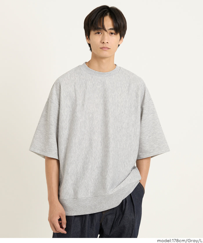 棉感雙層布短袖上衣