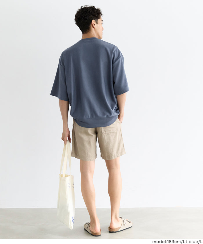 棉感雙層布短袖上衣