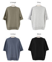 棉感雙層布短袖上衣