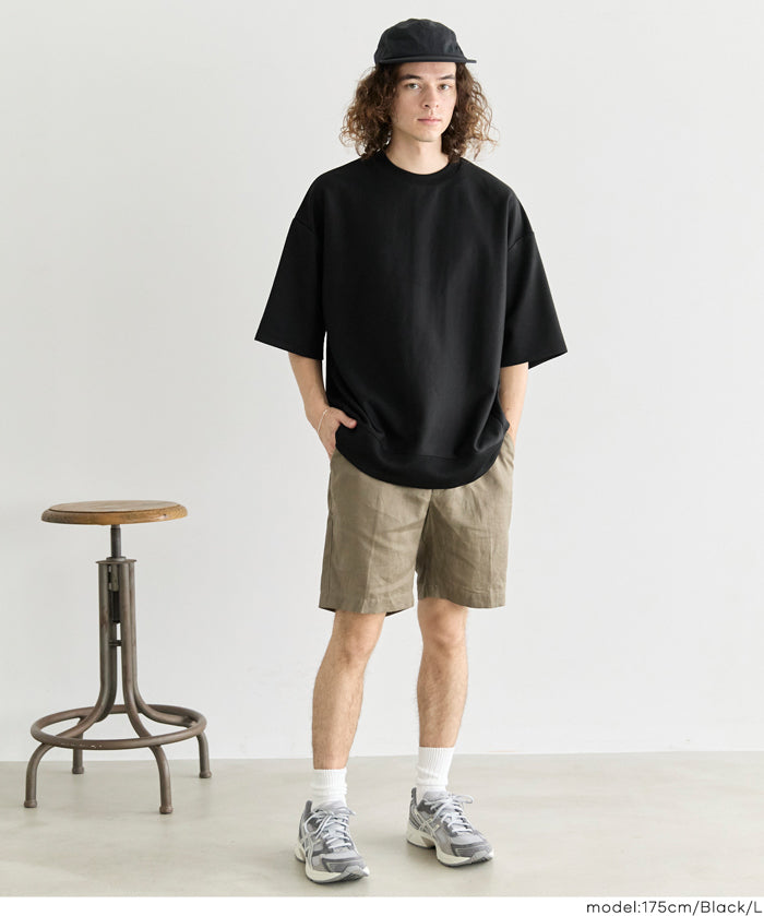 棉感雙層布短袖上衣