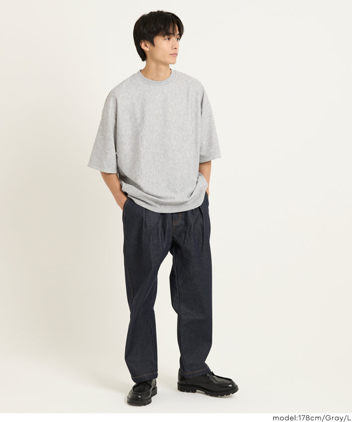 棉感雙層布短袖上衣