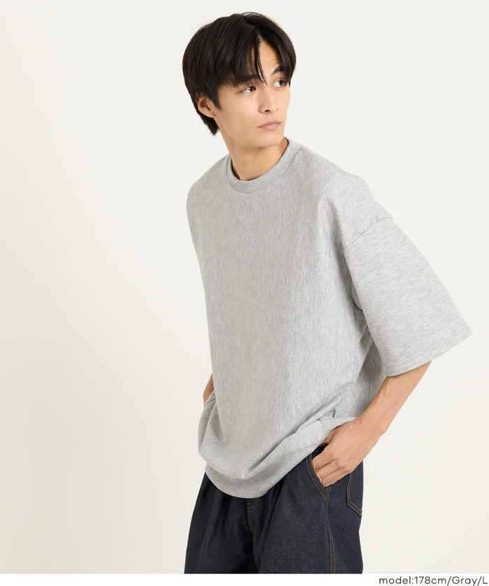 棉感雙層布短袖上衣