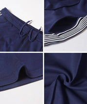 柔軟太空棉側線條休閒褲