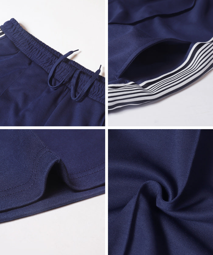 柔軟太空棉側線條休閒褲