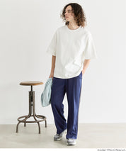 柔軟太空棉側線條休閒褲