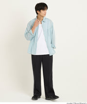 柔軟太空棉側線條休閒褲