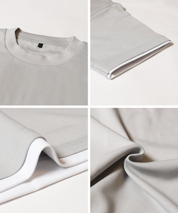 軟棉假兩件短袖T恤