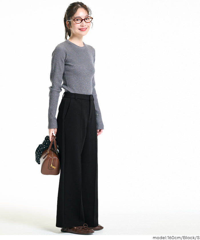 柔軟太空棉打摺休閒褲