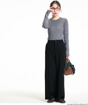 柔軟太空棉打摺休閒褲