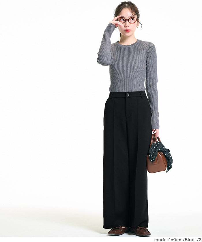 柔軟太空棉打摺休閒褲