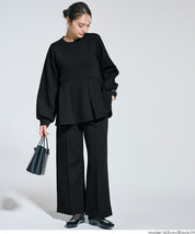 柔軟太空棉打摺休閒褲