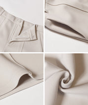 柔軟太空棉打摺休閒褲