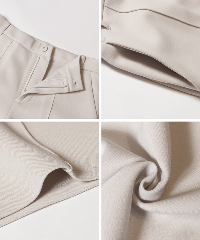 柔軟太空棉打摺休閒褲