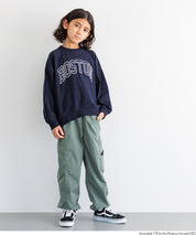 童裝 親子同款 LOGO輕薄長袖大學T