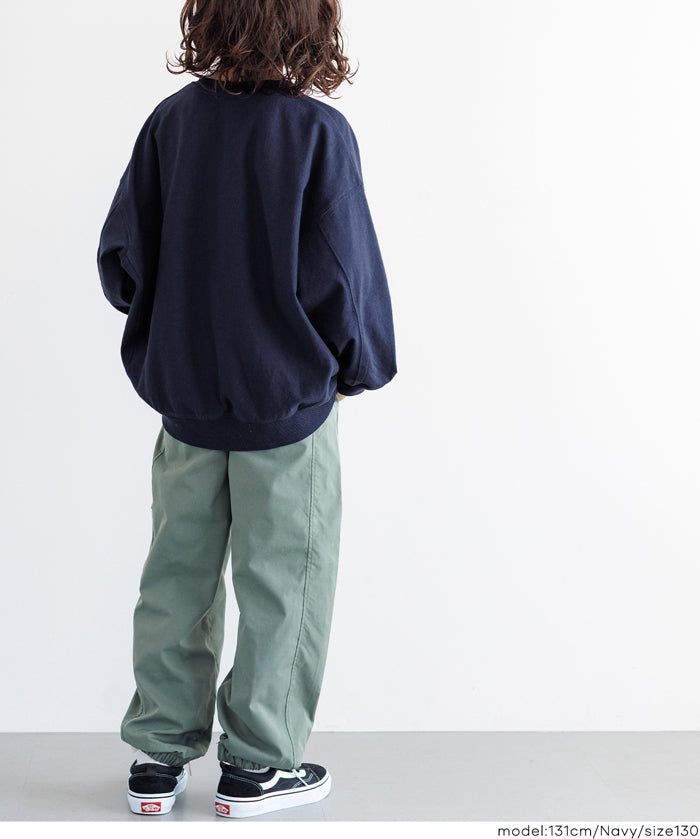 童裝 親子同款 LOGO輕薄長袖大學T