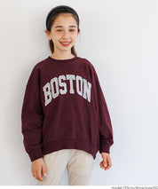 童裝 親子同款 LOGO輕薄長袖大學T