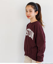 童裝 親子同款 LOGO輕薄長袖大學T