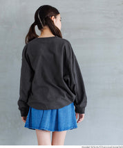 童裝 親子同款 LOGO輕薄長袖大學T