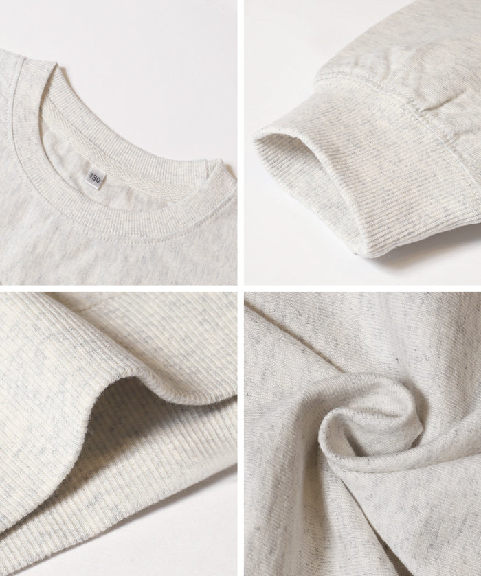 童裝 親子同款 LOGO輕薄長袖大學T