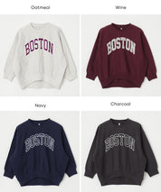 童裝 親子同款 LOGO輕薄長袖大學T