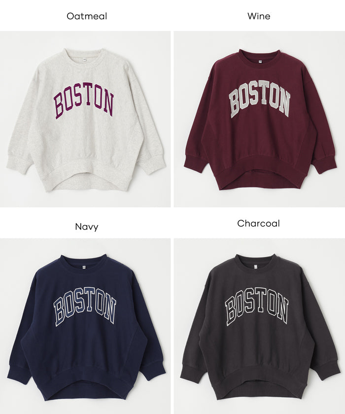 童裝 親子同款 LOGO輕薄長袖大學T