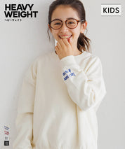 童裝 重磅內刷毛刺繡LOGO大學T