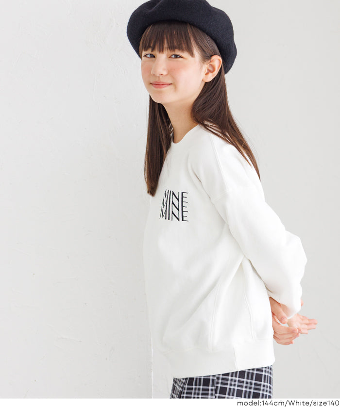 童裝 重磅內刷毛刺繡LOGO大學T