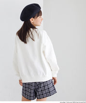 童裝 重磅內刷毛刺繡LOGO大學T