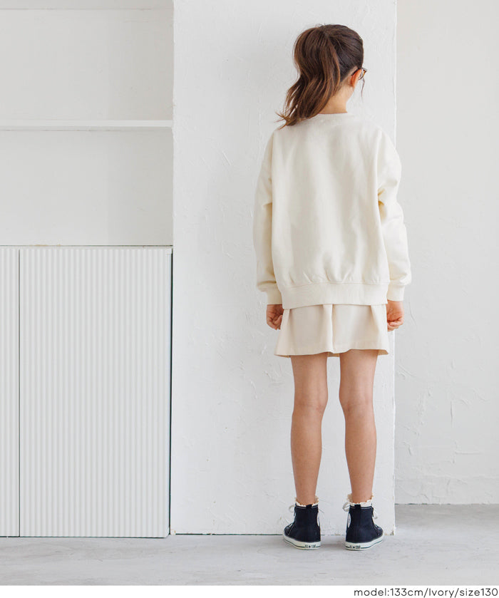 童裝 重磅內刷毛刺繡LOGO大學T