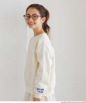 童裝 重磅內刷毛刺繡LOGO大學T