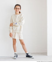 童裝 重磅內刷毛刺繡LOGO大學T