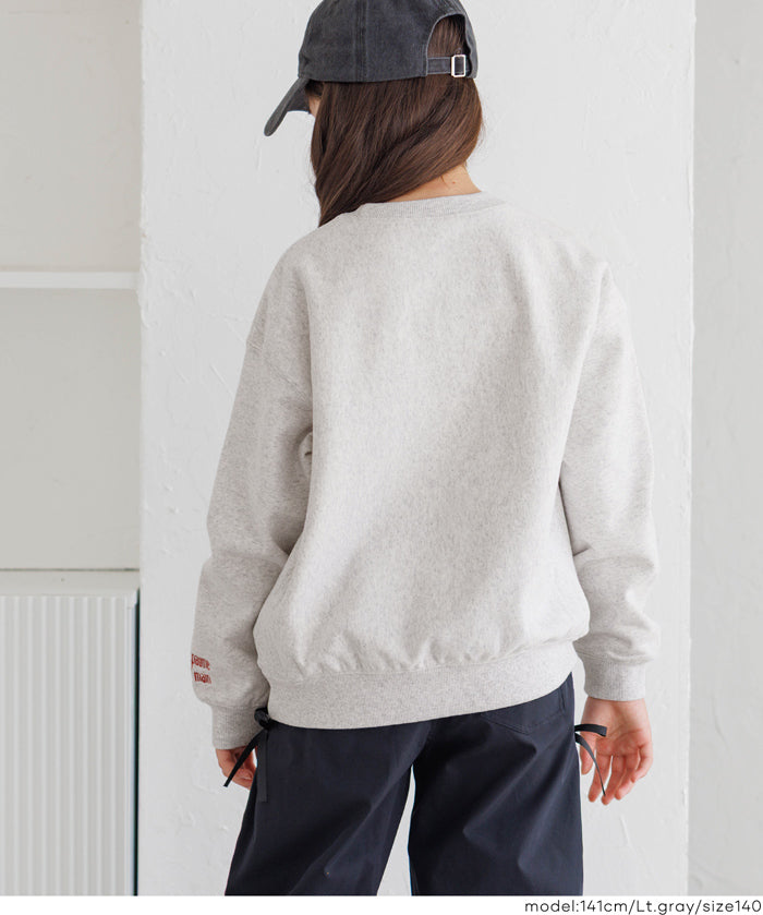 童裝 重磅內刷毛刺繡LOGO大學T