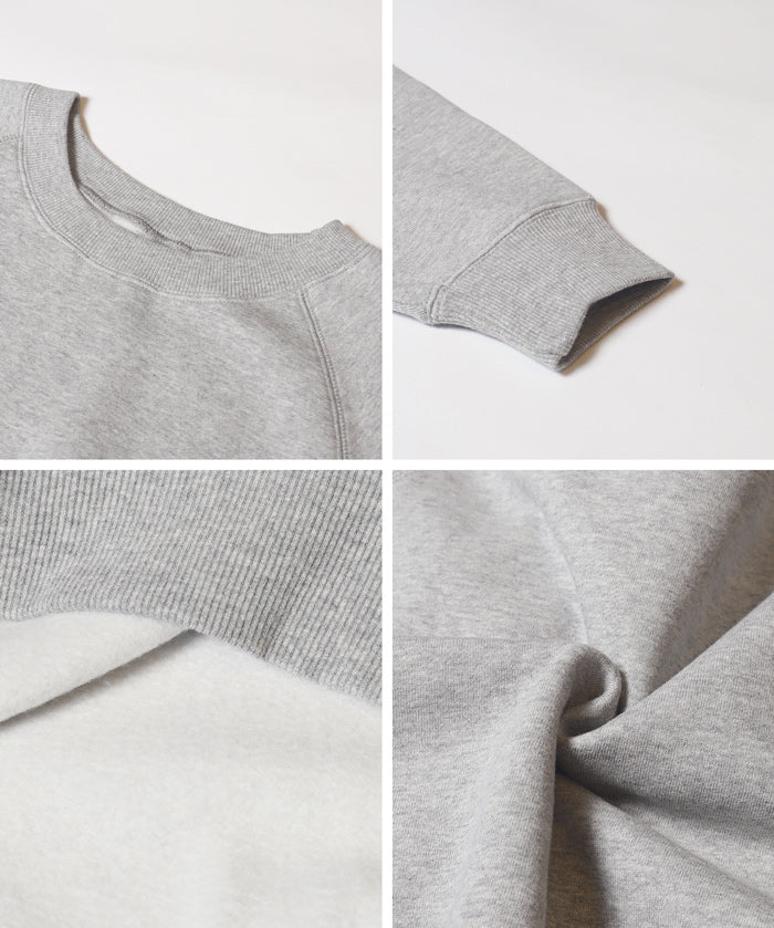 限時優惠★內刷毛插肩袖短版大學T