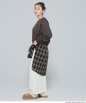 限時優惠★內刷毛插肩袖短版大學T