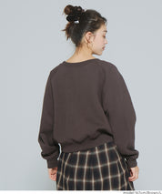 限時優惠★內刷毛插肩袖短版大學T