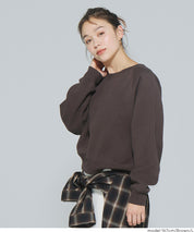 限時優惠★內刷毛插肩袖短版大學T