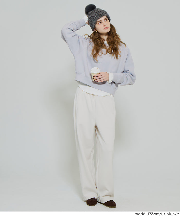 限時優惠★內刷毛插肩袖短版大學T