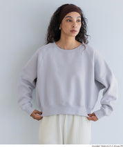 限時優惠★內刷毛插肩袖短版大學T