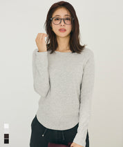 微刷毛圓領上衣