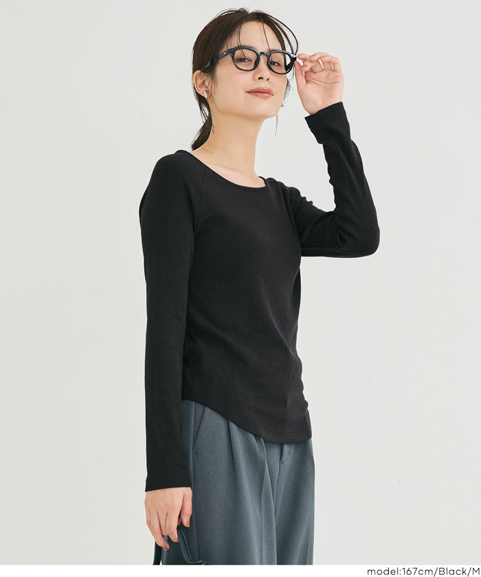 微刷毛圓領上衣