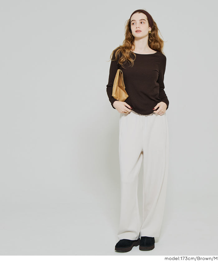 微刷毛圓領上衣