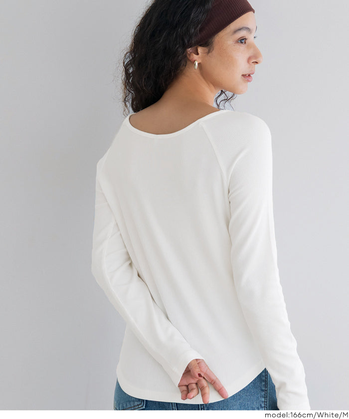 微刷毛圓領上衣