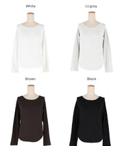 微刷毛圓領上衣