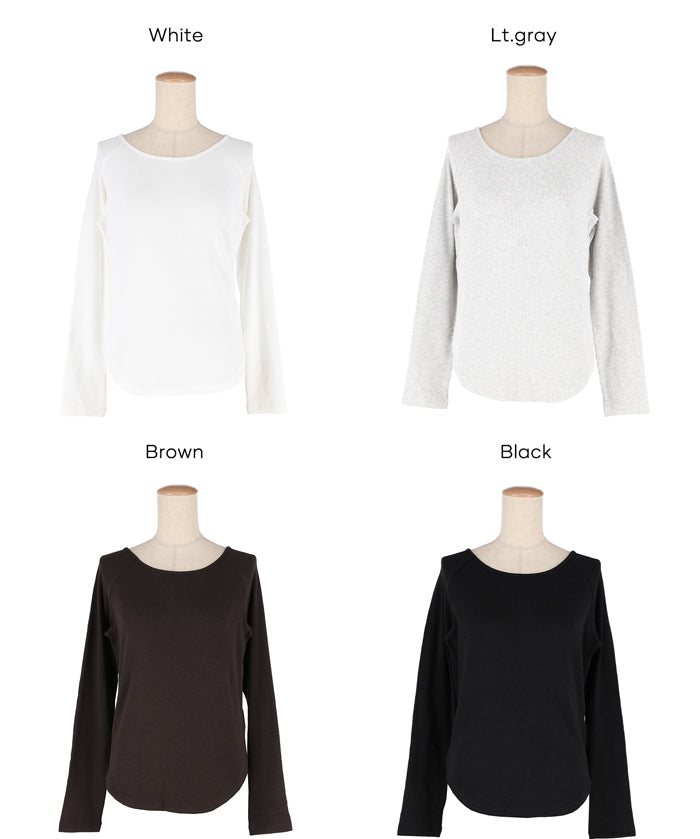 微刷毛圓領上衣