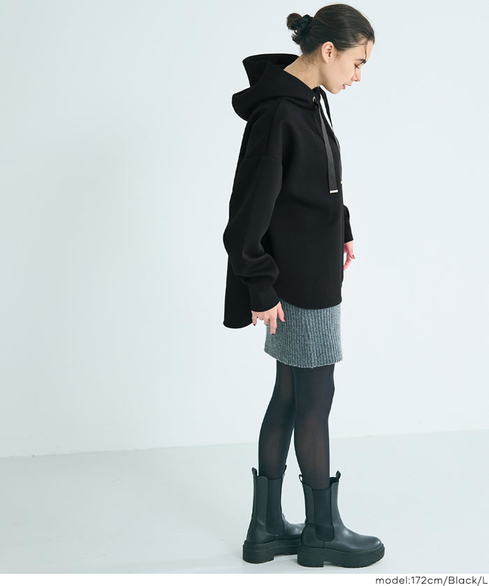 柔軟太空棉寬鬆長袖連帽上衣