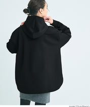 柔軟太空棉寬鬆長袖連帽上衣